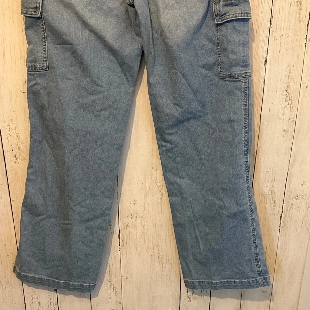 SO Girls 16plus Denim Cargo Wide Leg Jeans